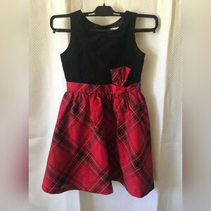 Gymboree Dressed Up Black Velvet Top & Red Zize 5